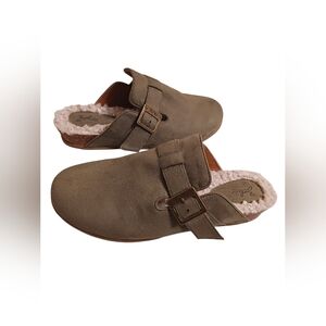 Zodiac Tan Suede Mules